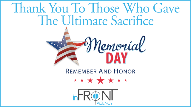 inFRONTagency's tweet photo. Remember &amp; Honor, Memorial Day 2021.
Thank you to those who gave the ultimate sacrifice.

#memorialday #memorialday2021 https://t.co/fwpkAGldMa