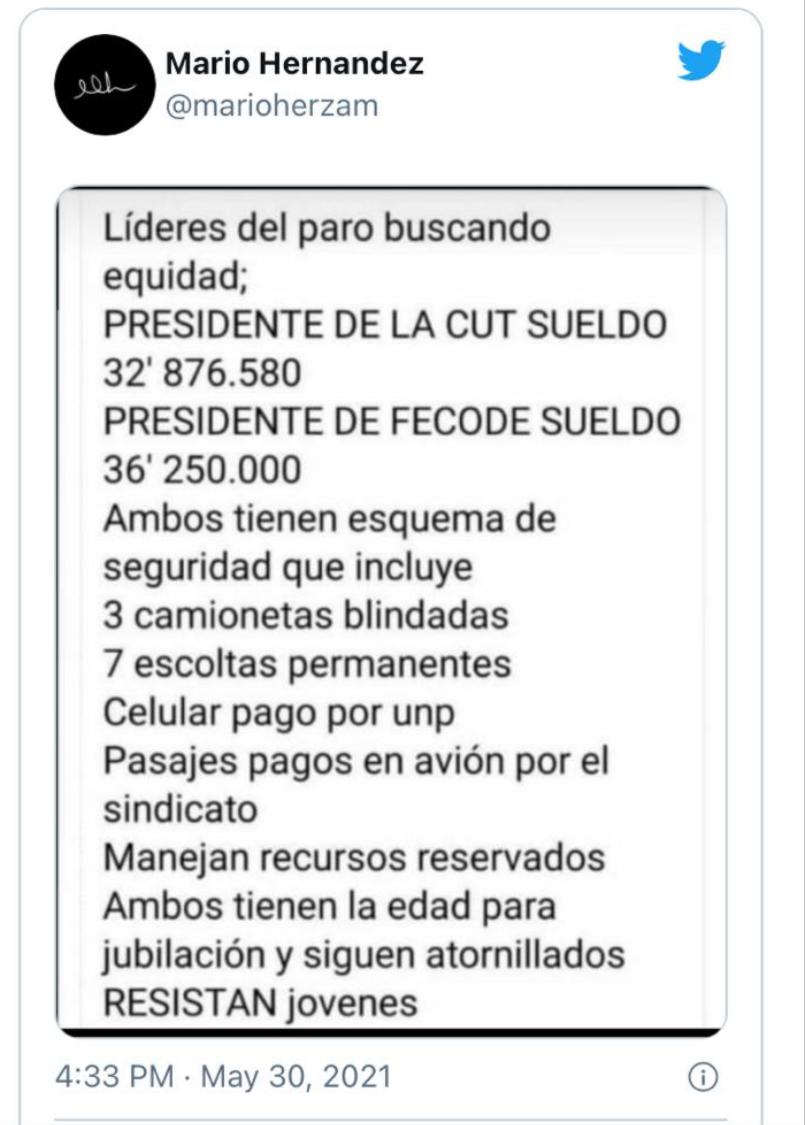 AntonioJose8a's tweet photo. verdaderos defensores de la igualdad en Colombia? Es correcto que habiendo niñ@s aguantando hambre ellos ganen más de lo que ganan 30 operarios en Colombia? @OEA_oficial @MisionONUCol @ONU_derechos @FUNVIDES1 @acomides @REDvER14 https://t.co/Q4BHNlY963
