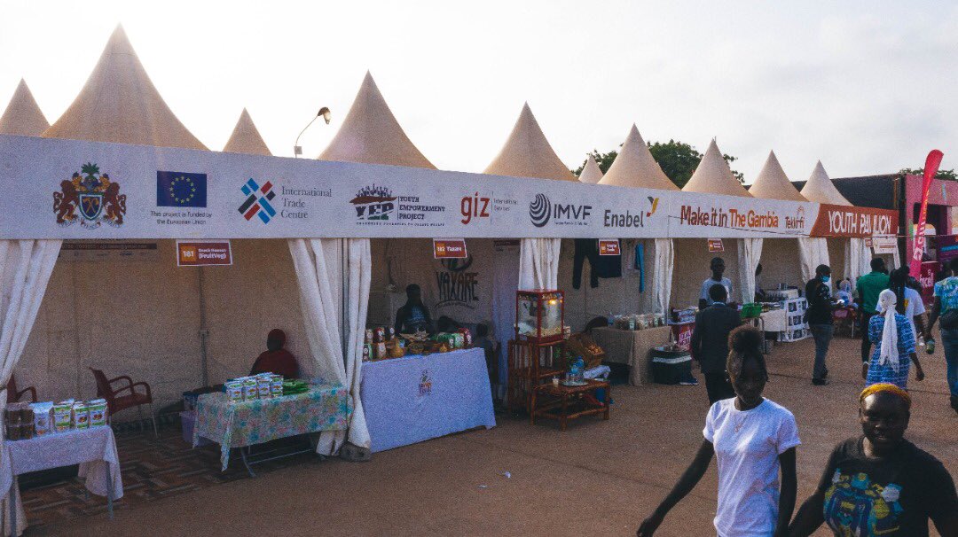 stateofmic's tweet photo. Every year, through the #TekkiFii initiative @yepgambia sponsors many young entrepreneurs’ businesses to participate in the trade fair, showcasing their products and services. This initiative is to show young people the endless opportunities to make it in Gambia.
#fekamatradefair https://t.co/woLVZUNlOk