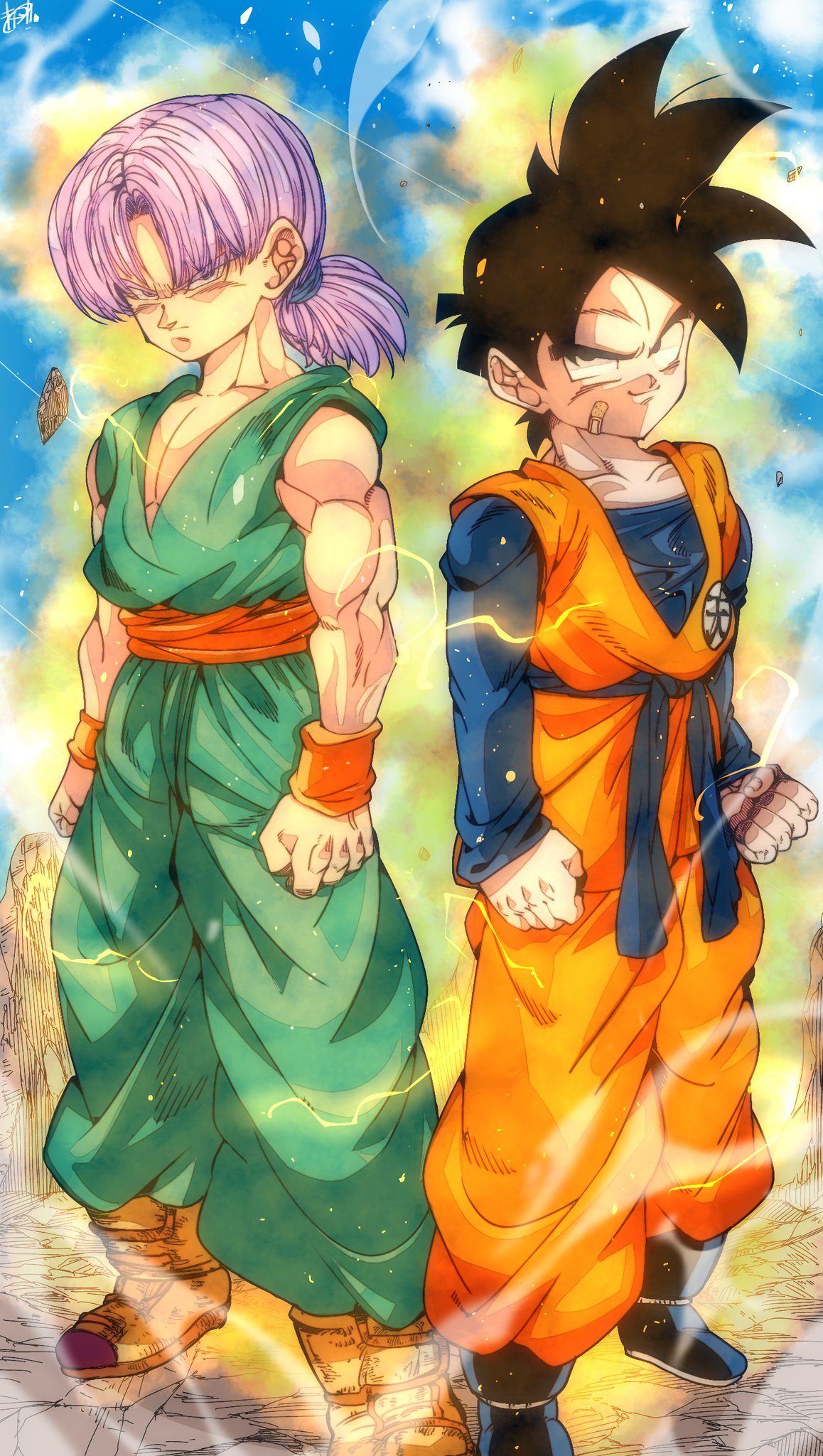 きなこもち サブ垢 Dragonballz トランクス 孫悟天 成長 妄想 ドラゴンボール イラスト T Co G6j9jtobfq Twitter