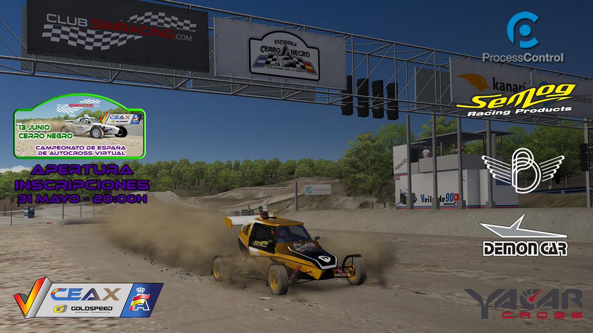 CeaxVirtual's tweet image. 📝 Inscripciones Abiertas #Evento3 @CeaxVirtual.📝

Circuito: Cerro Negro (Talavera de la Reina).
Competición: 13/06/2021.
Inscripciones: clubsimracing.com/competicion/ev…

@RFEdeA 
@CEAX_RFEdA