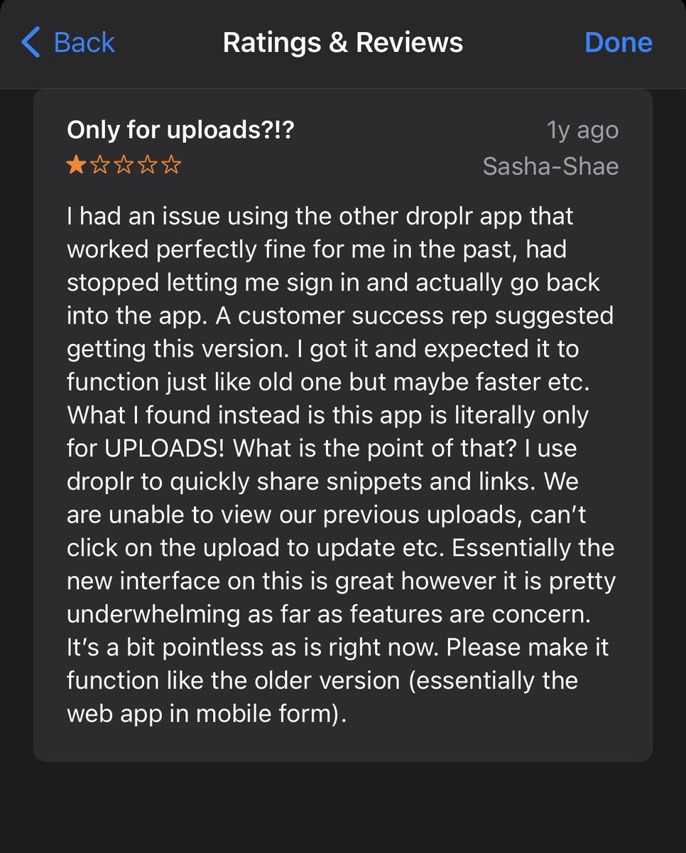 photoitsu's tweet photo. @droplr @Praval Here - another user unhappy with the same issue. https://t.co/s4Yj5gGJwd