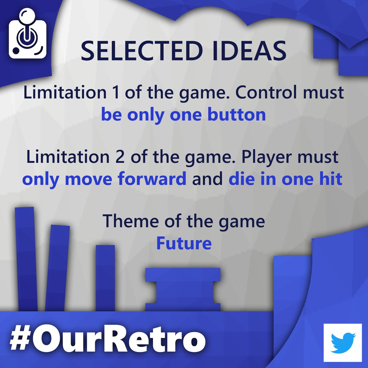 RetroFullGames's tweet photo. #OurRetro Thank you for voting on STYLES and DIMENSIONS and your contribution to the event!

Your votes will heavily influence our next retro game.

We're now closing the event. We'll let you know the progress and when we'll be releasing it on our website! https://t.co/TlzEyxQzxU https://t.co/oWwdtQplWs