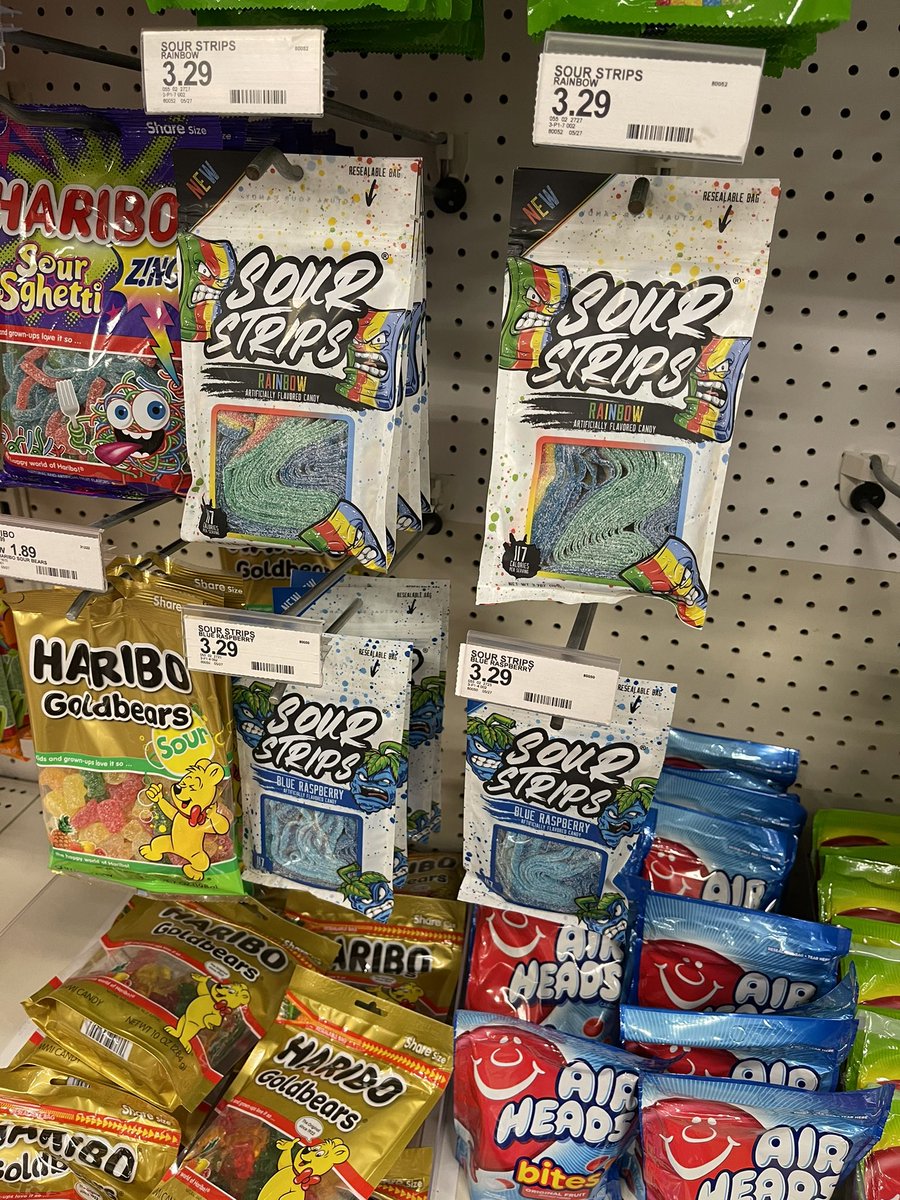 sceasterwood's tweet photo. Finding @sourstripscandy at the local @Target! @MaxxChewning https://t.co/VfUSkbKKV6