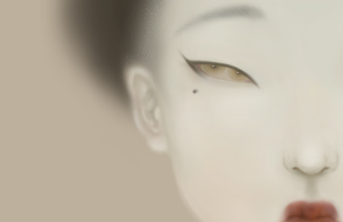 Before I could reveal the full image of my work for the upcoming <a href="/wowbywow/">WOW x WOW</a> show #TheKnowableUnknown which will open this Friday, here is a cropped #wip shot of something that I'm working on. #sonyafu #art #sneakpeek #hitomi #pupil #瞳