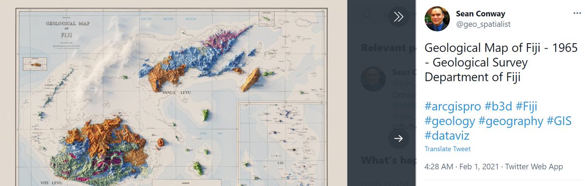 NMetherall's tweet photo. Taubale mai na delana kei na koro Navala #13days

This geological formation North of Navala and South of the Caldera ni Tavua really is a remarkable...🌋⛰️

Credits to @geo_spatialist for the relief geology map. @GeologyTime @Geology_History @travelinggeolog @USPGIS @NatureFiji https://t.co/XW23LaWFQs