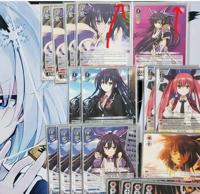 hikago_'s tweet photo. By the way, the second 1/0 counter was under the pile of arisu TD Tohkas and cropped from the shot. You can see the outline of it. Was in the PDF decklist though! https://t.co/EISA9VpWUp