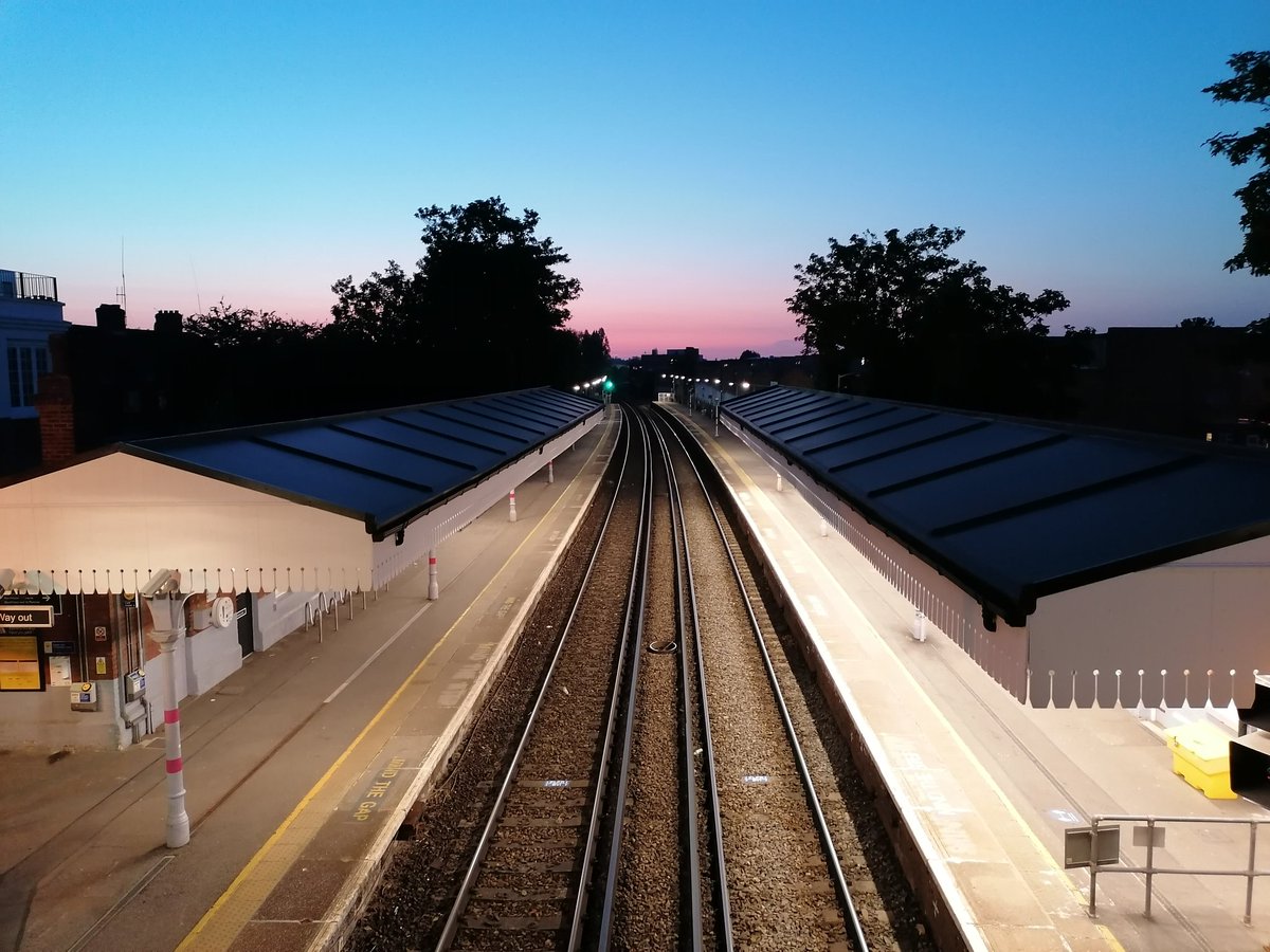 View from Bellingham railway Bridge towards Catford this evening at around 9.40pm.