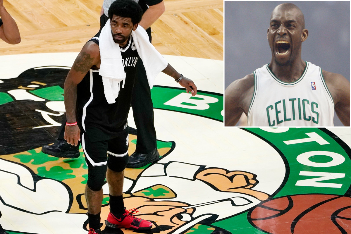 Kevin Garnett blasts Kyrie Irving for 'stomping' on Celtics logo