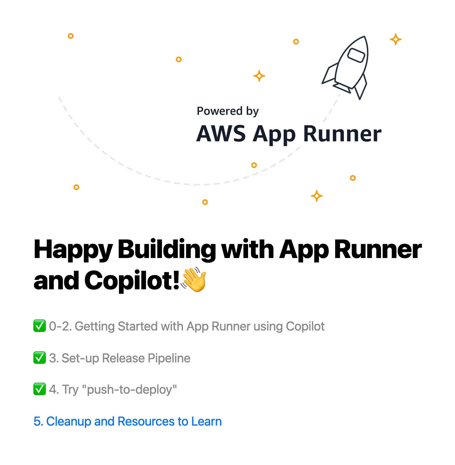 توییتر Tori Hara در توییتر Copilot を使って Next Js アプリを App Runner で動かすチュートリアル記事の日本語訳版が出ました アプリだけではなくアプリから利用する Dynamodb テーブルなんかも含めて管理する仕組みを整えるチュートリアルになってますので