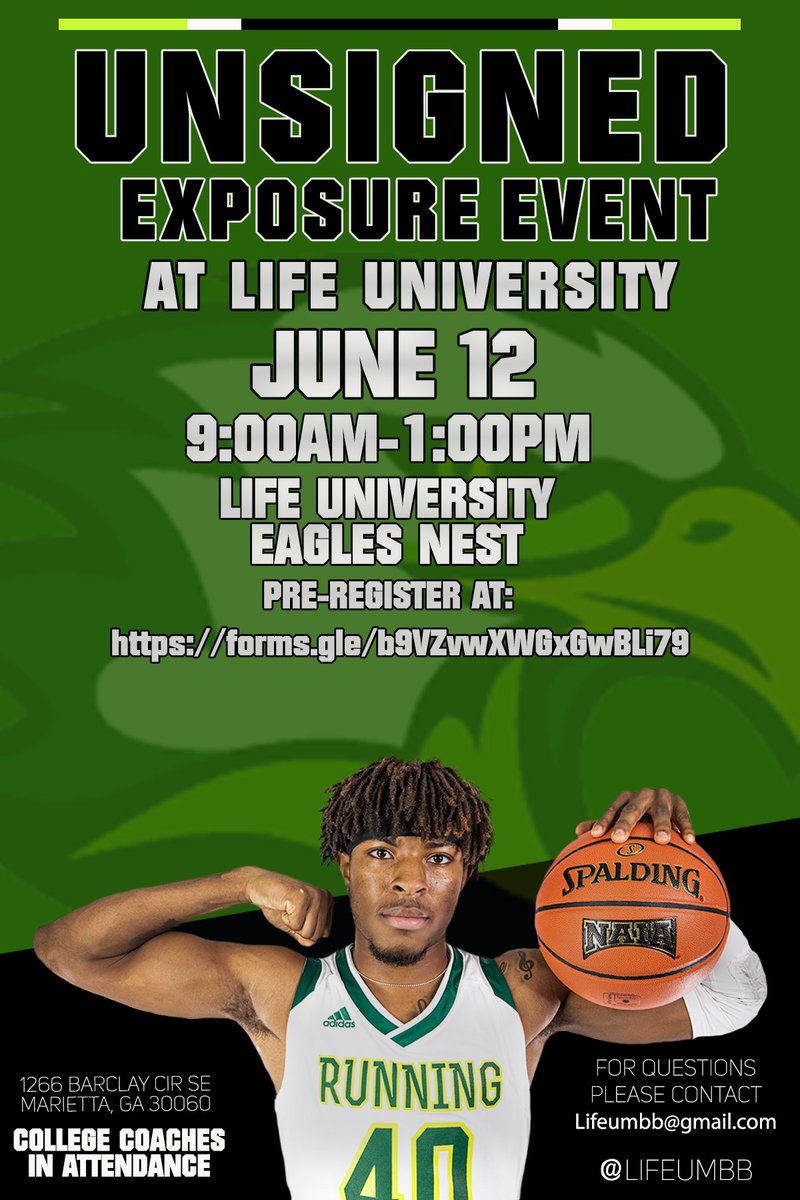 LifeUMBB's tweet photo. 🚨🚨SPOTS STILL AVAILABLE!! 🚨🚨

Unsigned Exposure Event

June 12
9:00AM-1:00PM

Reserve your spot today! https://t.co/ZwXXkOxT1Q