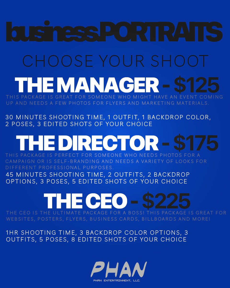 phanent's tweet photo. We now offer business portraits for professionals who need quality full body images for websites, business cards, flyers and more! https://t.co/7rzdbczVFR