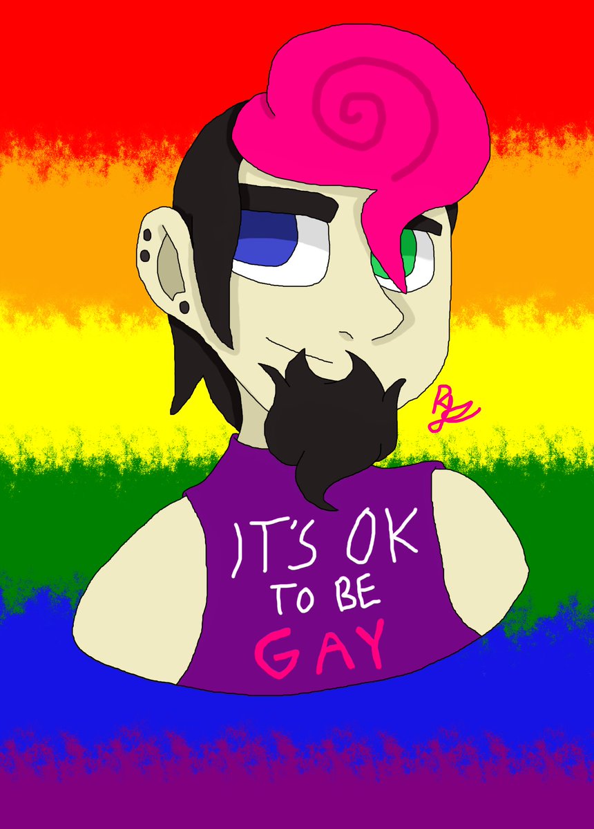 RJDraws's tweet photo. π³οΈβπ It's OK to be Gay! π³οΈβπ
#artistsontwitter #digitalart #ocart #prideart #pride2021 #pridemonth #prideocs #gaypride #lgbtq https://t.co/NwnQ8sY1Re