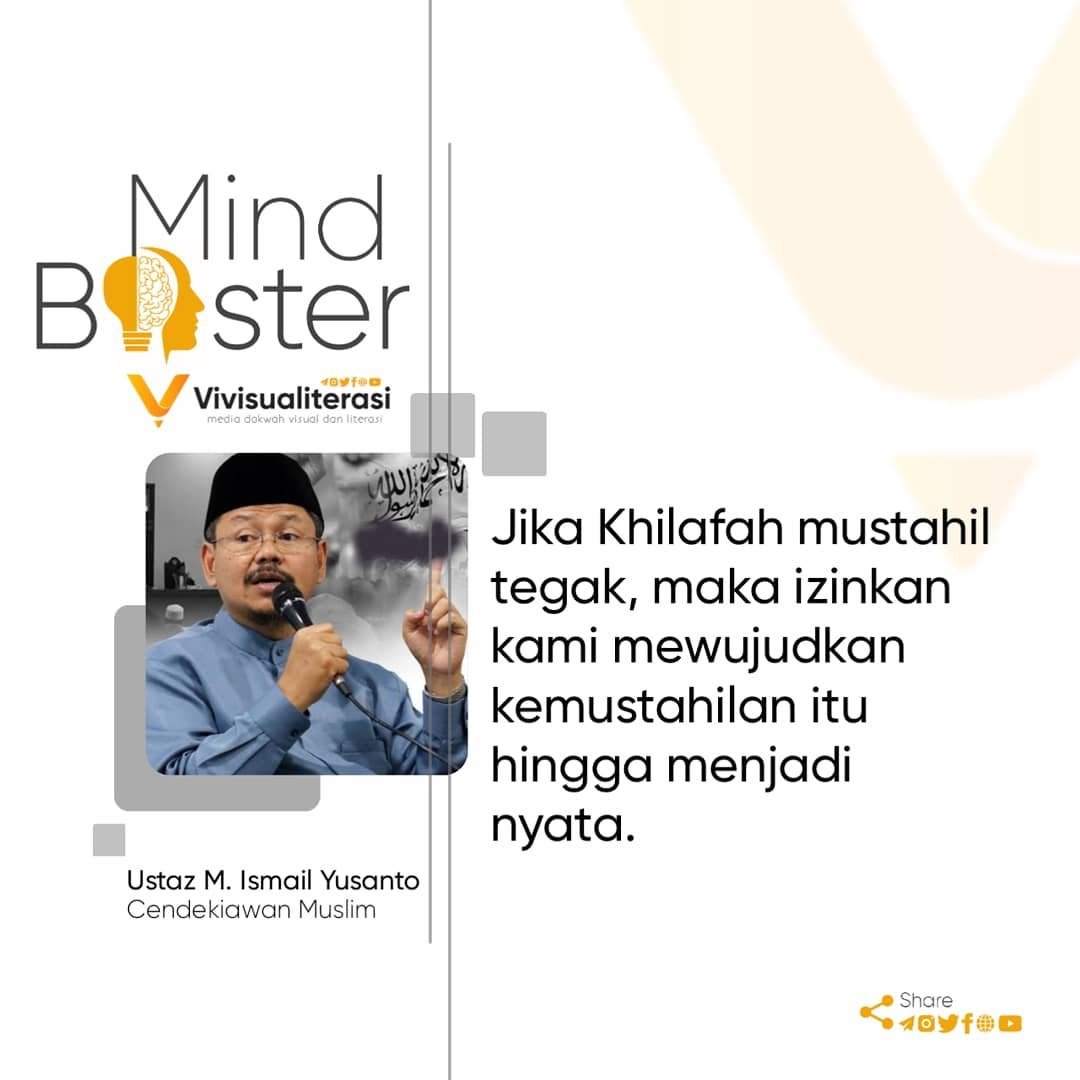 japir_muhammad's tweet photo. #MindBooster VivisuaLiterasi Media

"Jika Khilafah mustahil tegak, maka izinkan kami mewujudkan kemustahilan itu hingga menjadi nyata".

(Ustaz M. Ismail Yusanto / Cendekiawan Muslim)

Find us on >>
▶️ Youtube:
( Subscribe : https://t.co/YKwtlhxQkm https://t.co/lt1tFFkLKi