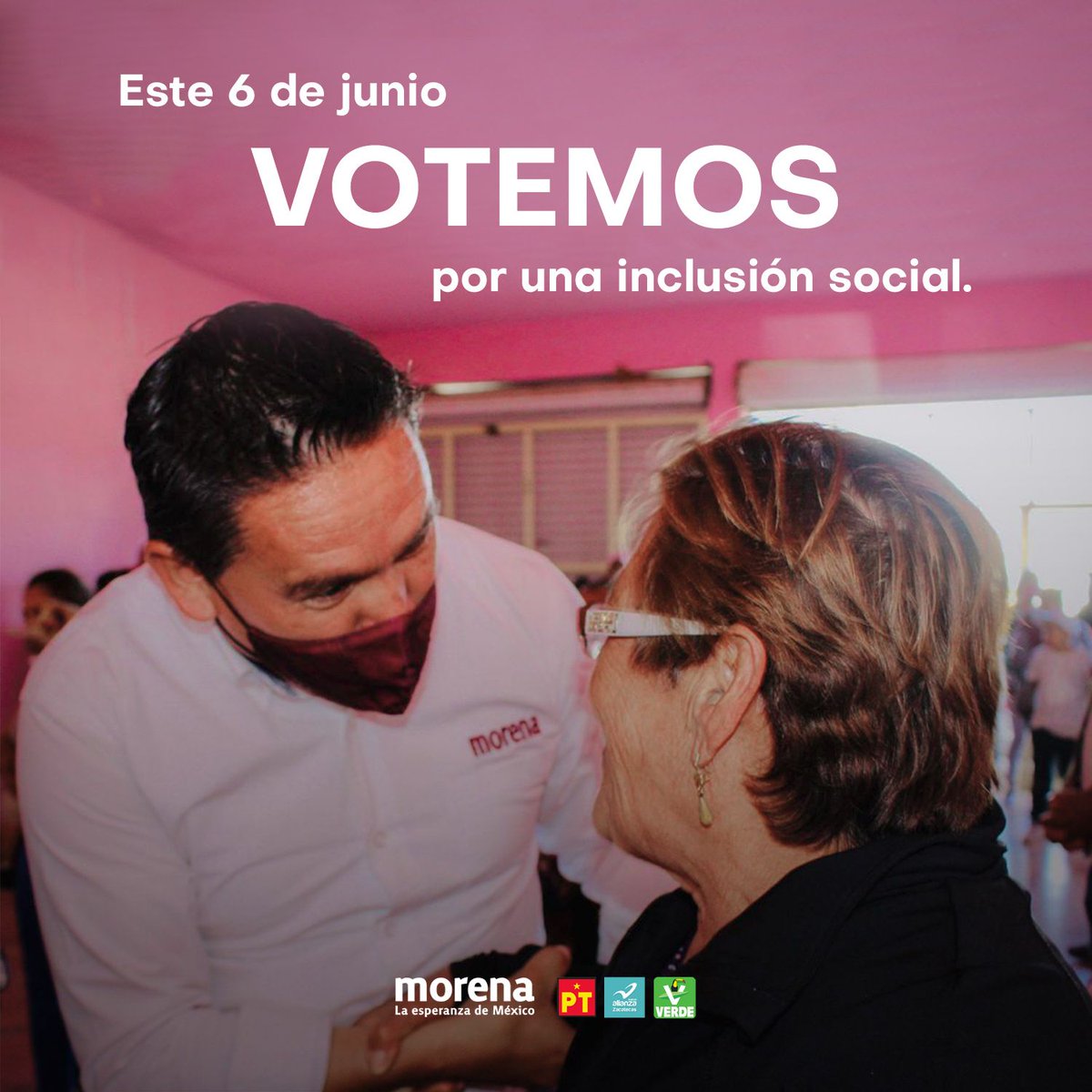 La coalición "Juntos Haremos Historia" es un espacio que abraza a todas y todos. México te necesita, súmate a esta lucha con tu voto este 6 de Junio, qué tú harás posible esta gran transformación. 
#LlegóLaHora