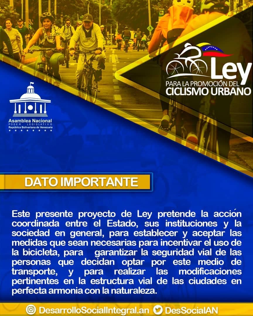JG_COLMENARES's tweet image. ¡Ley para la Promoción del Ciclismo Urbano!

Hay aspectos fundamentales que debemos saber para ser partícipes y respaldar este proyecto de Ley que ha sido una necesidad imperiosa de nuestra nación.
#SemanaRadicalConciente 
@NicolasMaduro 
@pinfantea