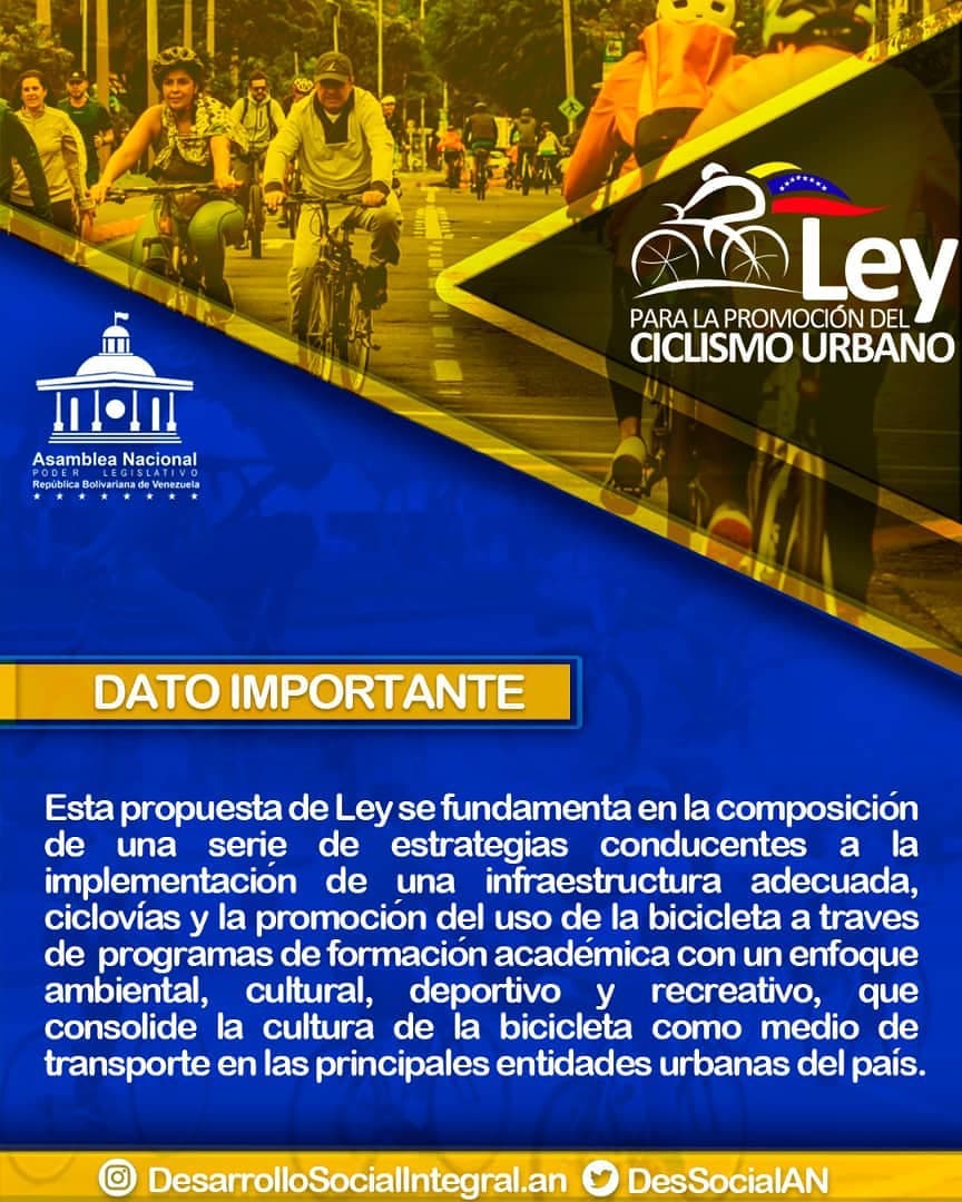 JG_COLMENARES's tweet image. ¡Ley para la Promoción del Ciclismo Urbano!

Hay aspectos fundamentales que debemos saber para ser partícipes y respaldar este proyecto de Ley que ha sido una necesidad imperiosa de nuestra nación.
#SemanaRadicalConciente 
@NicolasMaduro 
@pinfantea