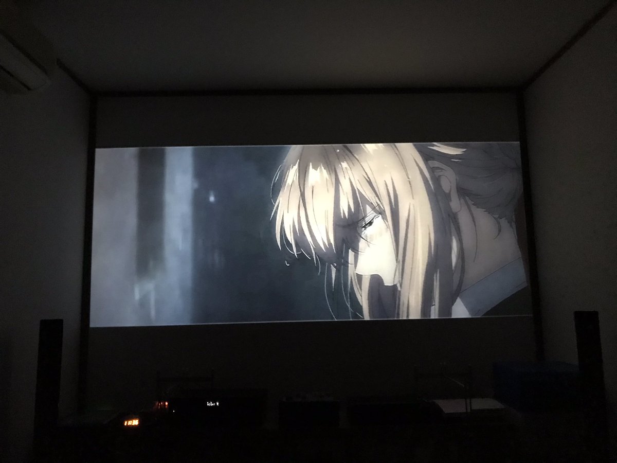rec_support's tweet photo. 今夏にヴァイオレット・エヴァーガーデンのdolby atmos版が発売されるのを機にホームシアター環境を5.1.2にアップデートしました‼︎
アンプ-SONY
UHD再生機-Panasonic
スピーカー-YAMAHA
画面サイズ-約120インチ

まだプロジェクターはFHDのままだけど4K HDR対応のものが安くなったら買換えたいな💦 https://t.co/cLmXdFnfwu