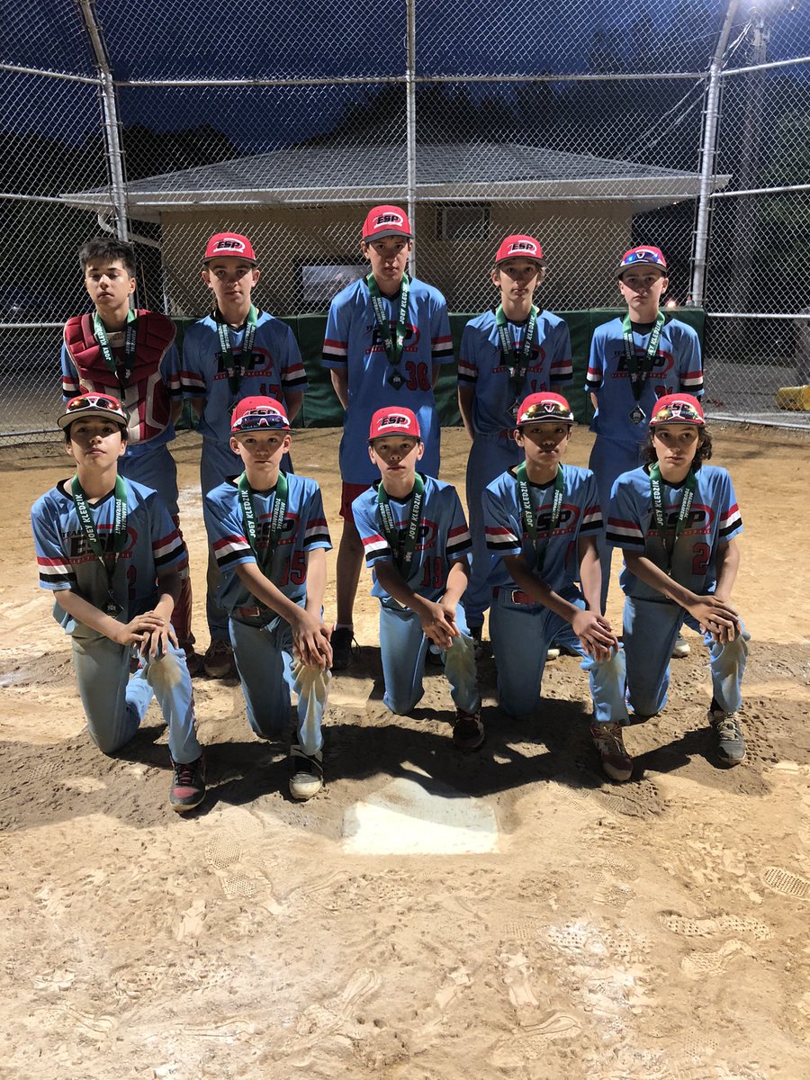 TaddGibby24's tweet photo. Congrats 2 @CoachEydenberg & the ESP 2027 Red squad winning the Kledzik in Plainfield. Congrats 2 Caden B on his HR π£ & Garet W on an efficient CG W. Great all around tourney w/hitting, pitching, outstanding D &base running! #MidseasonForm #Champs #ESPTrained #Year2OfTheProcess https://t.co/jw7szU5opw