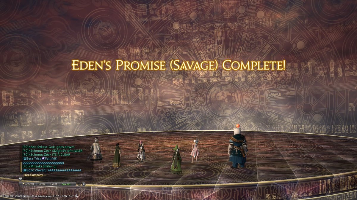 lady_schmoo's tweet photo. It’s a clear! I am someone who has cleared a whole savage tier 😭😭😭 #edenspromise #ffxiv #savageraiderbtw https://t.co/0HdnwI8JyR