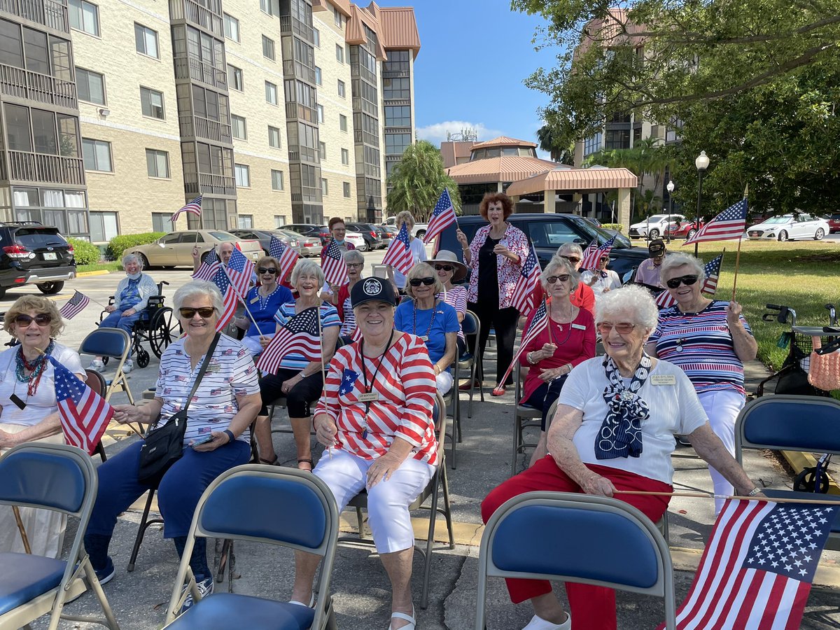 waters_leslie's tweet photo. Mayor in the middle of flag waving Freedom Square Patriots. Memorial Day 2021. #waterswave https://t.co/TRFM4ro13U