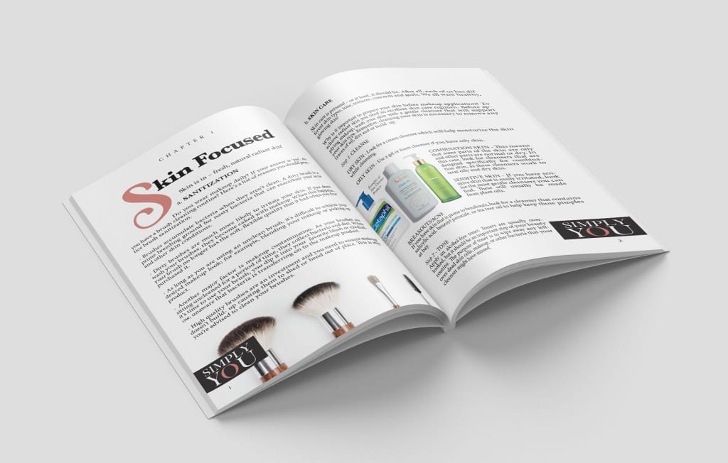 Ru4artwork's tweet image. Sometimes I get a vibe that people think that we only design flyers... Makeup guide book design #GetOneMedia