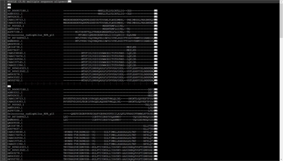 ATinyGreenCell's tweet photo. As per @jomcinerney's request, I wrote a second Lua script that converts protein alignments (clustal format) into emoji alignments. Same codex as before, now with interesting datavis! Code is commented and easy to follow. Link here: https://t.co/tB2b3Dg1OE 

#diybio #datavis #lua https://t.co/5faxL9xdIn