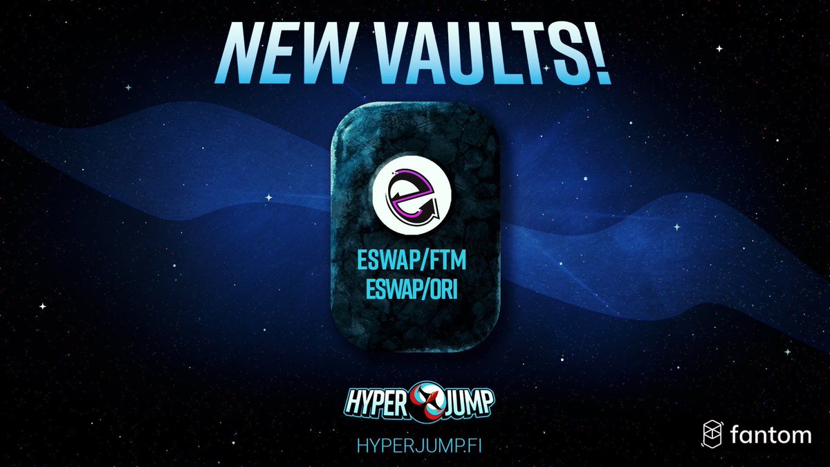 Hyperjump_fi's tweet photo. Our Mechs🤖 are working overtime to try to outwork the Bots🦾 over at @e_swapping 😄

They've just completed work on adding the eswapping asteroids to our Star Vaults💫 
Get your eswapping tokens compounding with us at https://t.co/5dviNLQO2p 🚀

#BuildOnOpera $AURORA $ORI $ESWAP https://t.co/pXIb5YWDvm