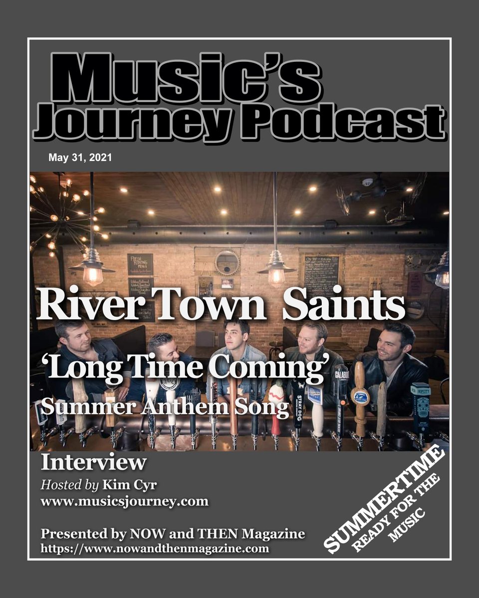 NOWandTHENMagaz's tweet photo. @NOWandTHENMagaz Present @MusicsJourney #podcasts #interview w/ Chris McComb and Chase Kasner of @RiverTownSaints @stingraymusic Trending June Track #LongTimeComing #summeranthem for sure co-written w/ @jasonblaine  https://t.co/vw0zWoe101 https://t.co/xDRIvbfyTH