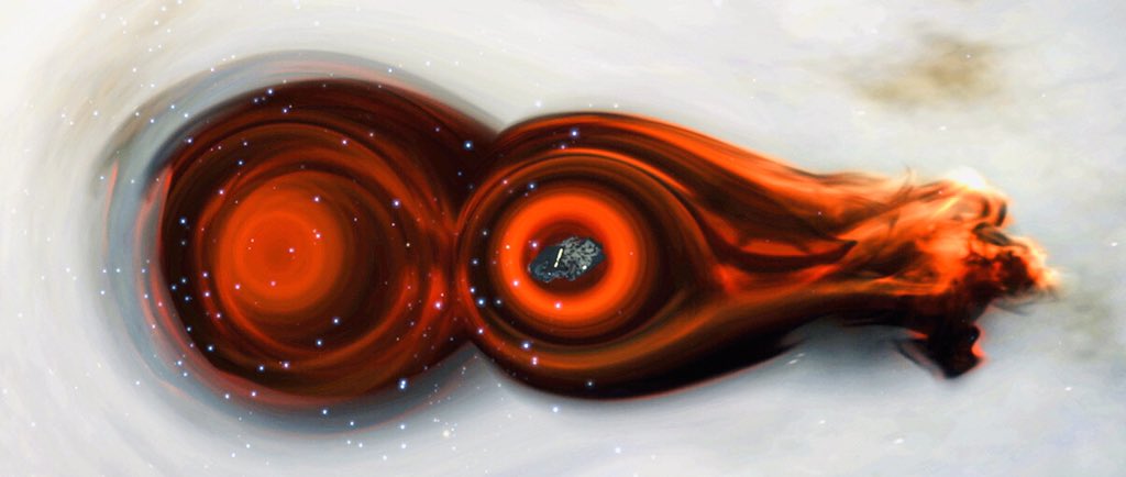 ChickMagn3t69's tweet photo. Having some fun in a double black hole system, in the Norma Arm. Cheers everybody. 🍻
#EliteDangerous #StellarScreenshots https://t.co/T1zIWwBn5V