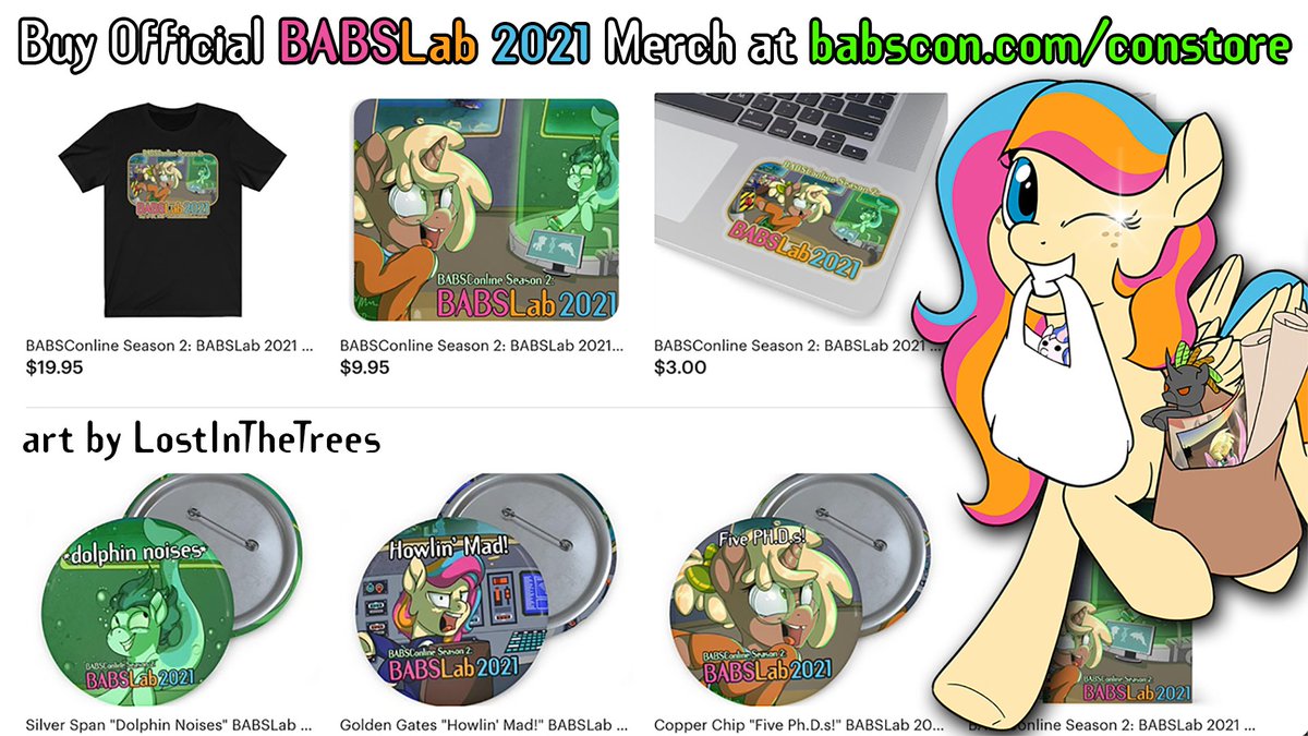 BABSCon's tweet photo. If you enjoyed yourself and wanna keep the magic going, please consider supporting us by buying some #BABSLab2021 merch at our online con store

https://t.co/QcyXX3S4Ue

…and registering for #BABS2022 *IRL* April 15–17 at 12% off w/ promo code BABSLAB21

https://t.co/VvXbDmw22X https://t.co/wAIE0fcP0K