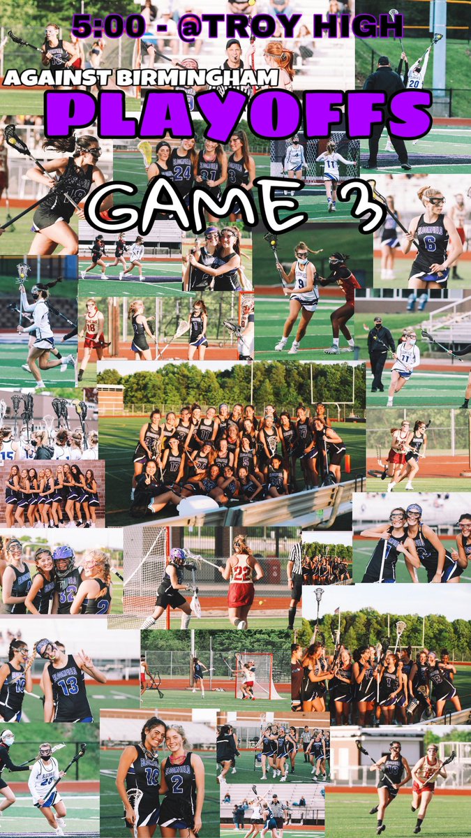 “THE GAME OF THE YEAR” as league champions <a href="/BloomfieldWLAX/">Bloomfield WLAX</a> look to move forward to a regional championship as they play crosstown rival Birmingham tomorrow 5:00 at Troy. GO <a href="/BHBlackHawks/">BH Black Hawks</a> <a href="/abbysung4/">abbysung4</a> <a href="/courtatkinsonn/">Courtney Atkinson</a> <a href="/amelia13mc/">Amelia McCourt</a> @bhswatson <a href="/CHollerith/">Charlie Hollerith</a> <a href="/BHHScage/">BHHS Student Section</a> <a href="/MariManoogian/">Mari Manoogian</a>