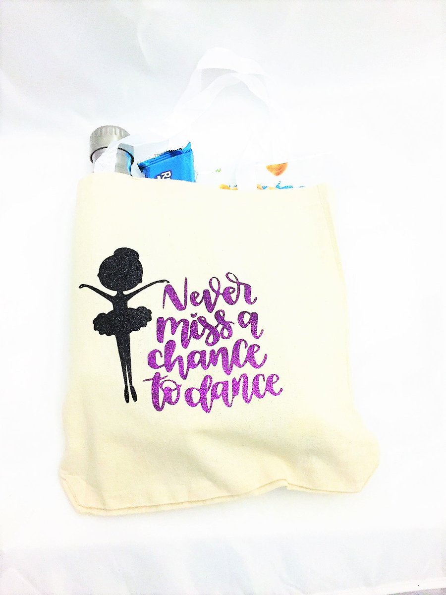 Never miss a chance to dance canvas tote, Ballerina bags for girls, Ballerina birthday party favor bag tuppu.net/31f8d7e4  #PartyFavorBag