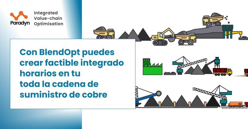 Con la optimización de la cadena de suministro de la mina al mercado de Paradyn, usted crea cronogramas de cadena de suministro viables y completamente integrados, iluminando el valor oculto dentro de su operación minera de cobre. #mineriaperu #mineriachile #minería #Mineria