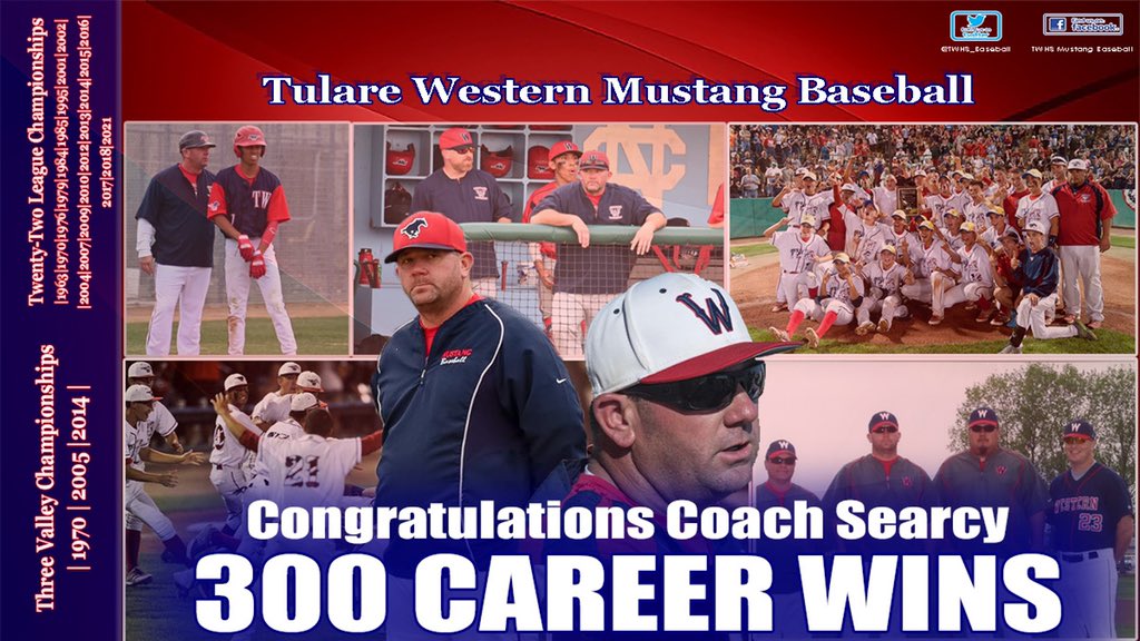 TWHS_Baseball's tweet photo. Congratulations to Coach Searcy on his 300th win. https://t.co/W9C0V6O9BK
