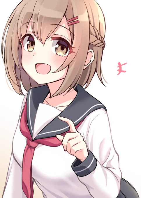 おみなえしさんとこの幼馴染ちゃんを描いてみました 