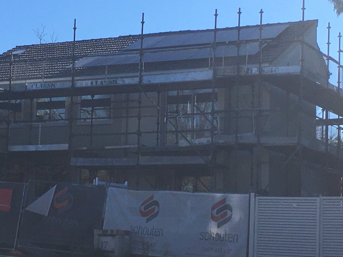 A new build near me. Panels face south easterly. Pitched to be orthogonal to the sun. Not one bit of direct sunlight from dawn to dusk. Why?