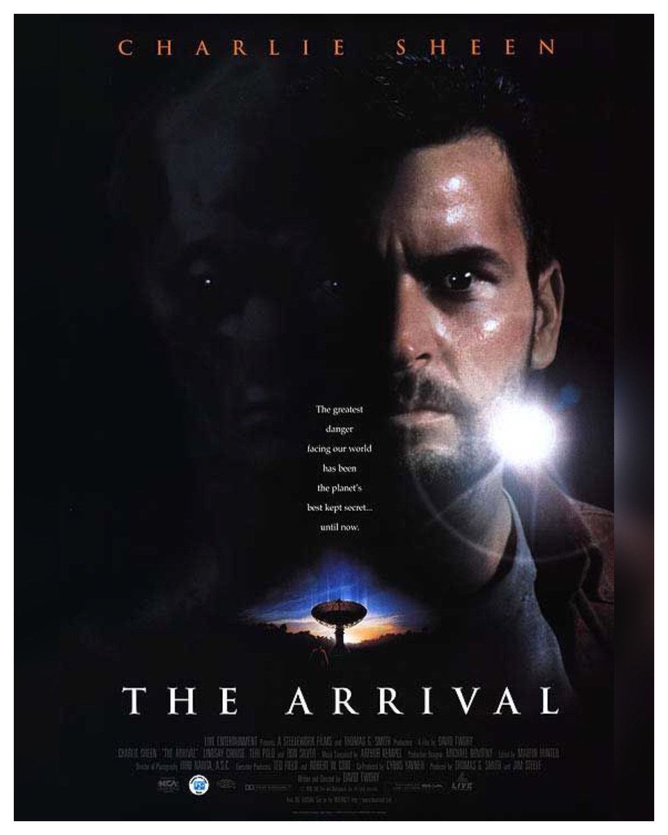 25 Years #TheArrival Starring: #CharlieSheen #RonSilver #LindsayCrouse #TeriPolo #RichardSchiff Directed By: #DavidTwohy 👽