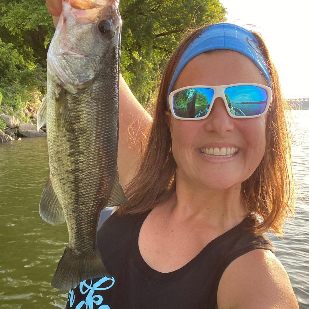 @fancypantsfishing shows us her passion for fishing. Nice catch!!!
