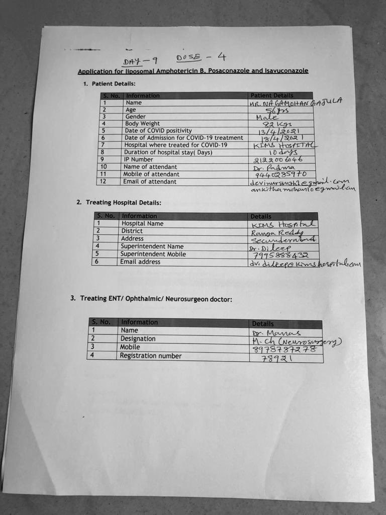 AbhirajSunny13's tweet photo. Need liposomal Amphotericin B
Please help
@KTRTRS @KTRoffice @MinisterKTR https://t.co/FDJM1dXzZn