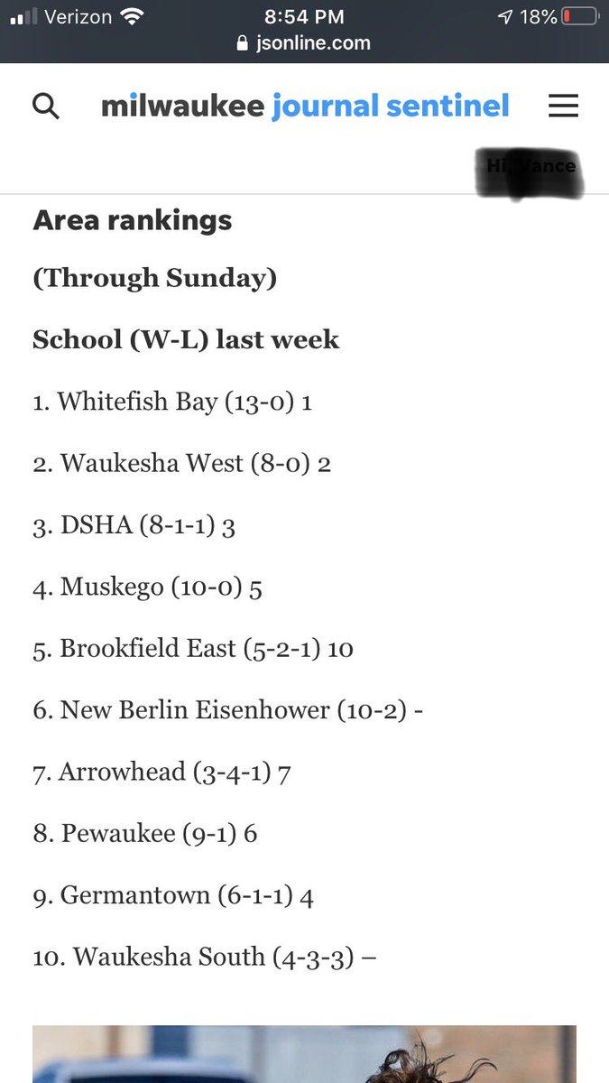 The Blackshirts hard work is paying off! JS-online named the Blackshirts the team of the week and the team cracked the top 10 in the area rankings! Nice job Blackshirts!! ❤️⚽️🖤 #BlackShirtPride