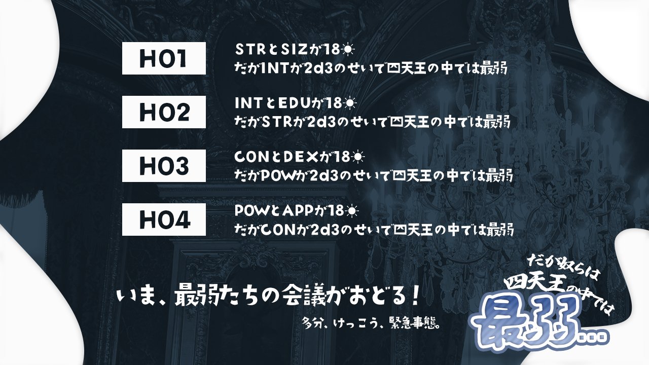 自作シナリオ Twitter