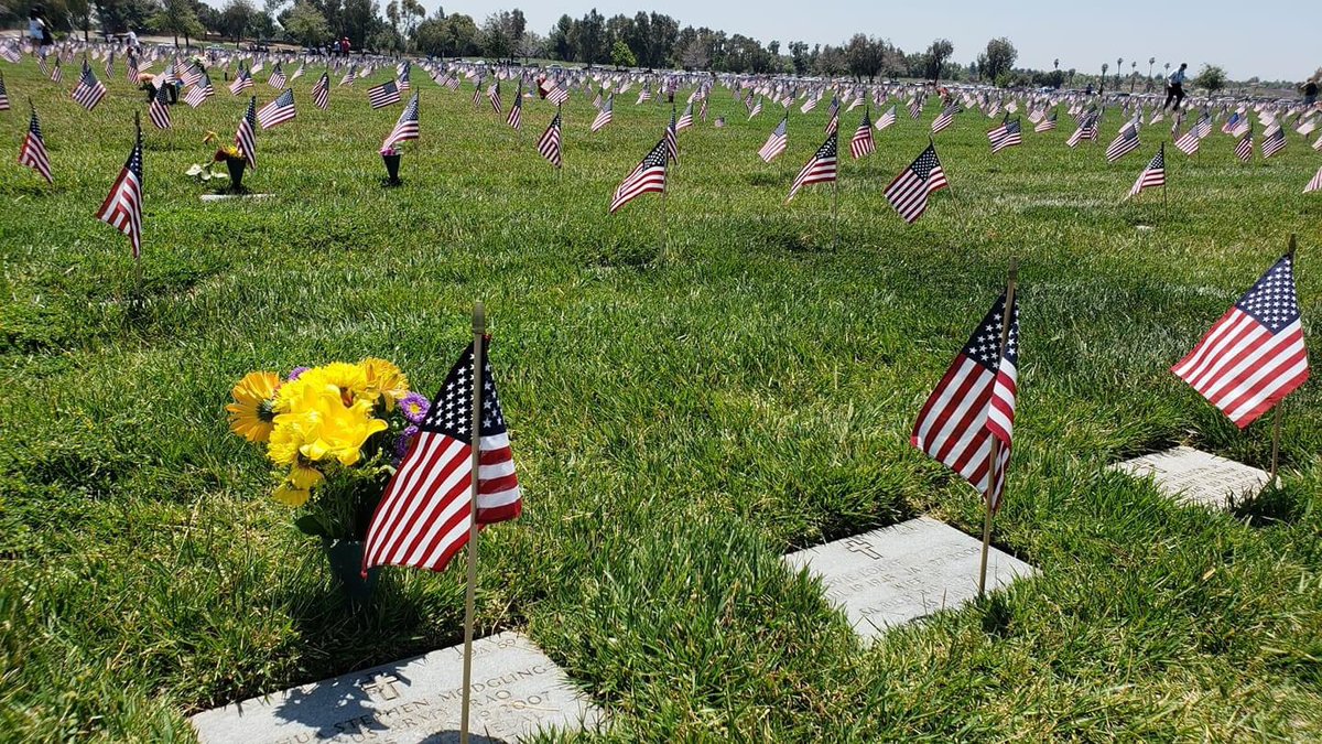 Today is all about those who gave all (and the ones they left behind). My friend Pam lost her son Joshua (US Army) in 2007 in Iraq. It was my honor to get stuck for an hour in traffic at Riverside National Cemetery and make sure Joshua had flowers.