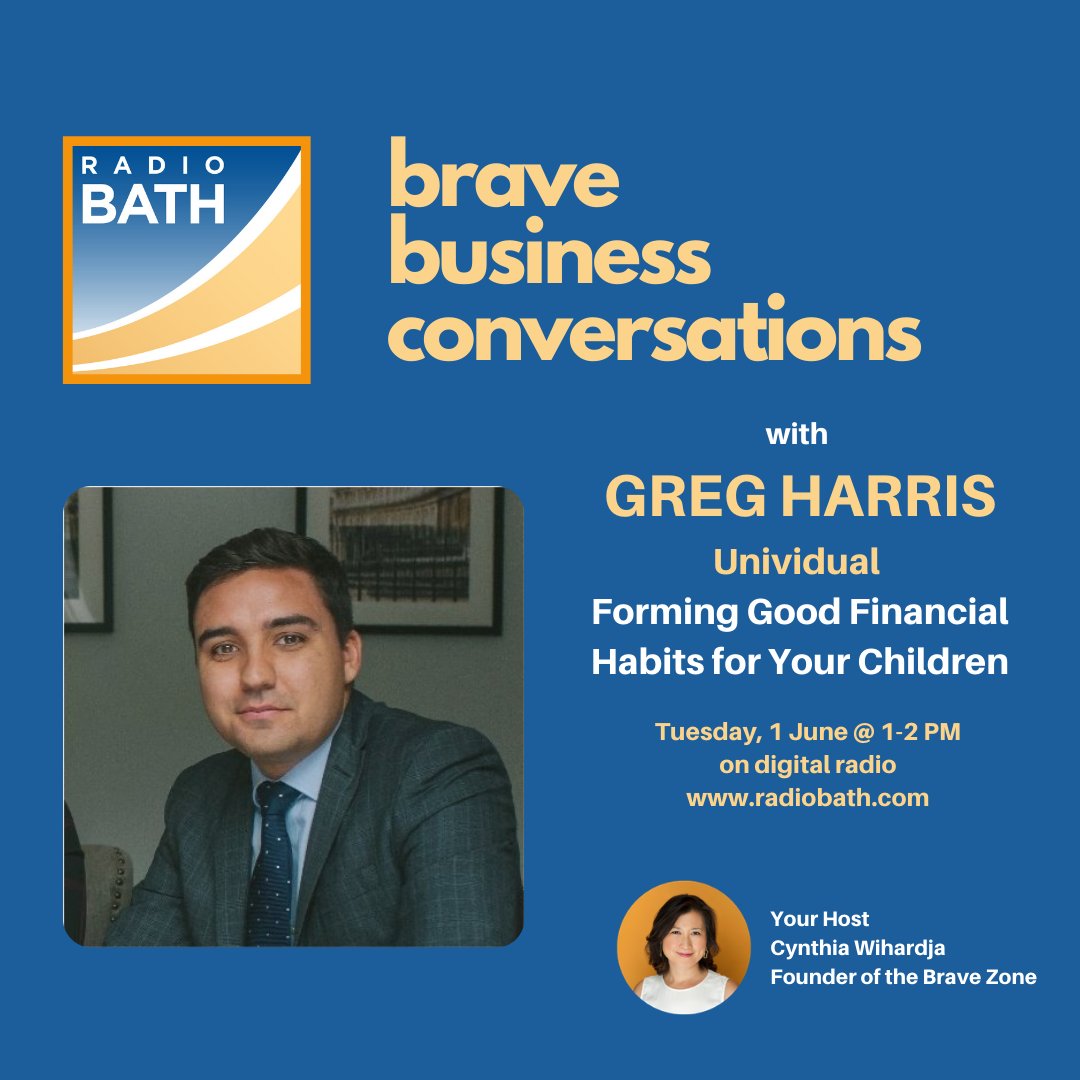 UnividualLtd's tweet image. Do your kids have good #moneyhabits? 
According to author Beth Kobliner, children as young as 3 can grasp basic concepts like #saving &amp;amp; #spending. Want tips on how you can help children form good habits? Join us 1-2pm TODAY @RadioBathDAB #financialeducation #moneyexperts #BathUK