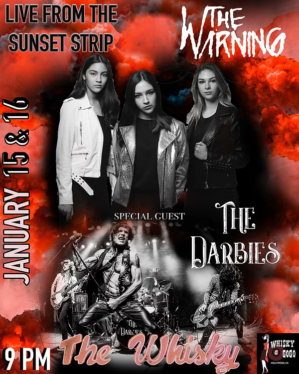 KenKato20385633's tweet photo. おぉ😆#TheWarning ⚡が  新曲 #CHOKE インタビューで訪れた LAで #TheDarbies とご対面🙀🤩🤘去年アメリカンツアーを一緒にまわるはずだった2バンド🤔🙀落ち着いたら対バンツアー再開だねぇ🤩どちらもカッチョいいバンドなのでme and songsさんの解説でダービーズを知って欲しいでございマッスル💪 https://t.co/RgsiMWIxRQ