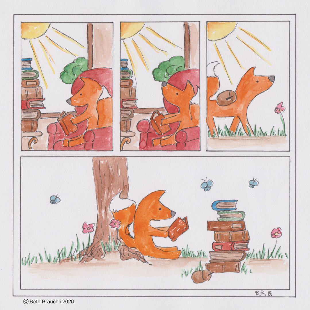 WilliamNtheWild's tweet image. 🦊📚🌳🦋🌿 A book is always better outside!
#reading #readinginnature #readingoutdoors 
#smallpleasures #everyday #imagining #schmincke #staedtler #nzart  #projects #creativity #onlinecomic #comicbook #indiecomic #independentcomic #pannelcomic #fox #foxstory #foxcomic #paintedfox