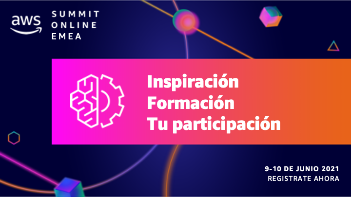 awscloud_es's tweet photo. Inspiración, formación y tu participación. #AWSSummit Online te está esperando, totalmente gratis, totalmente virtual. No te lo pierdas, regístrate ya y no pierdas tu plaza: https://t.co/TXAoDhQIfN https://t.co/6RyqUOwwhn