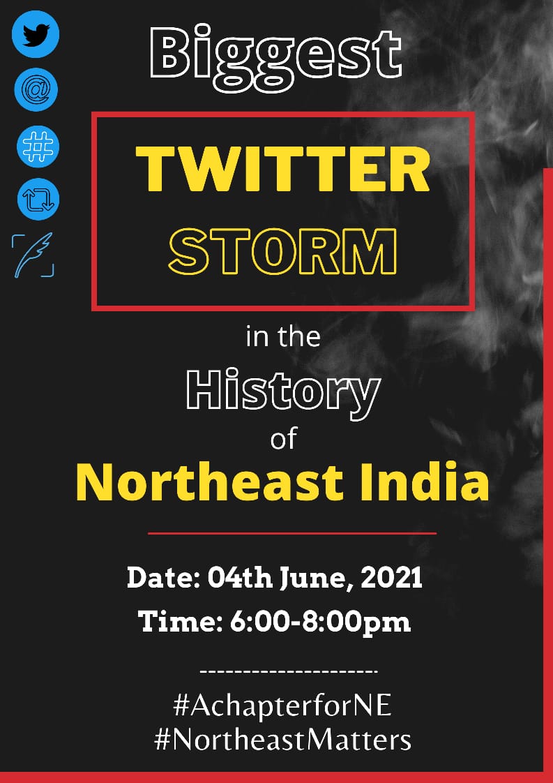 AsmitaforBliss's tweet photo. It's time to because empirically pragmatic and unite for a noble cause. 
#TwitterStorm on 4th June, 2021 because #NortheastMatters ....

@ncert @EduMinOfIndia @PMOIndia @KirenRijiju @CMOfficeAssam https://t.co/c0YSn4MbjY