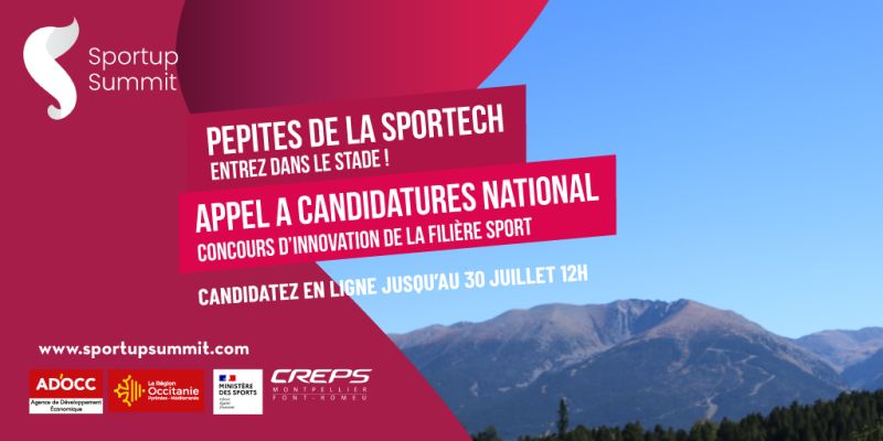 C'est parti pour les candidatures à la 5ème édition du <a href="/SportupSummit/">Sportup Summit</a> ! 

@ad_occ a le plaisir de vous annoncer le lancement officiel des phases de sélection pour l'événement incontournable des 7, 8 et 9 octobre au <a href="/CneaFontRomeu/">Cnea FontRomeu</a> ! 

Inscriptions : sportupsummit.com