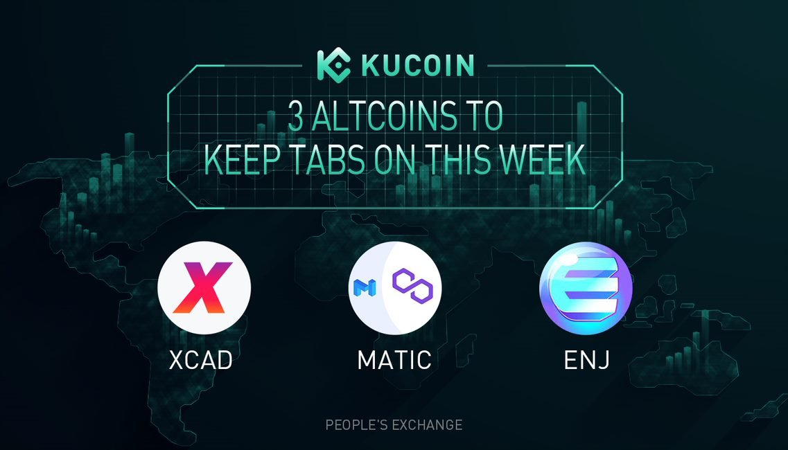 kucoincom's tweet photo. 👀 What #altcoin are you watching recently?

As most #cryptos maintained their price last week with a little bit improving, the #KuCoin blog has delved deeper to pick out 3 #altcoins you should be keeping tabs on: $XCAD, $MATICn &amp; $ENJ. 

Read more: https://t.co/ngUMboI2RF https://t.co/cKLoia8DQR